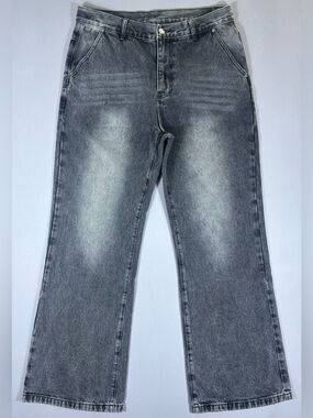 Ekkovision EKKO Straight Leg Jeans Men’s 34x32 Black Acid Wash